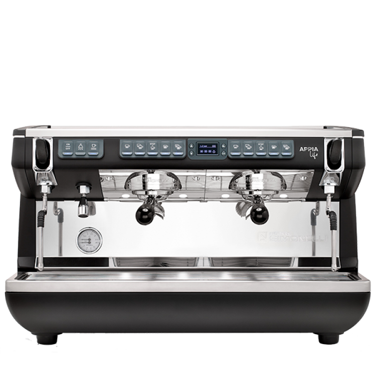 Volümetrik dozaj ayarlı, TFT dijital ekranlı, geleneksel espresso kahve makinesi